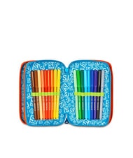 SJGANG TINYPATCH BOY Trusa cu 3 fermoar completă cu trusa școlară turcoaz strălucitor - Penare și accesorii - 4