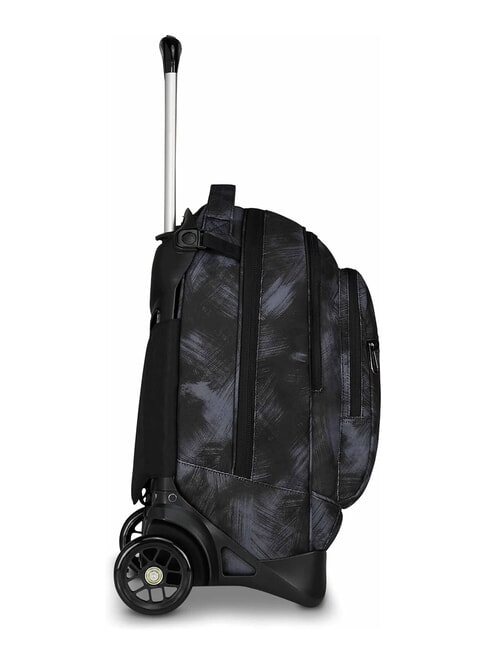 PLUG FANTASY Rucsac troler detasabil, suport laptop negru periat - Rucsacuri cu role