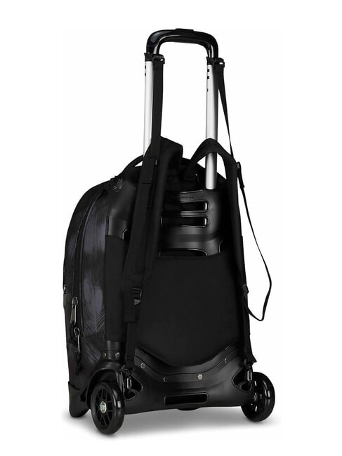 PLUG FANTASY Rucsac troler detasabil, suport laptop negru periat - Rucsacuri cu role