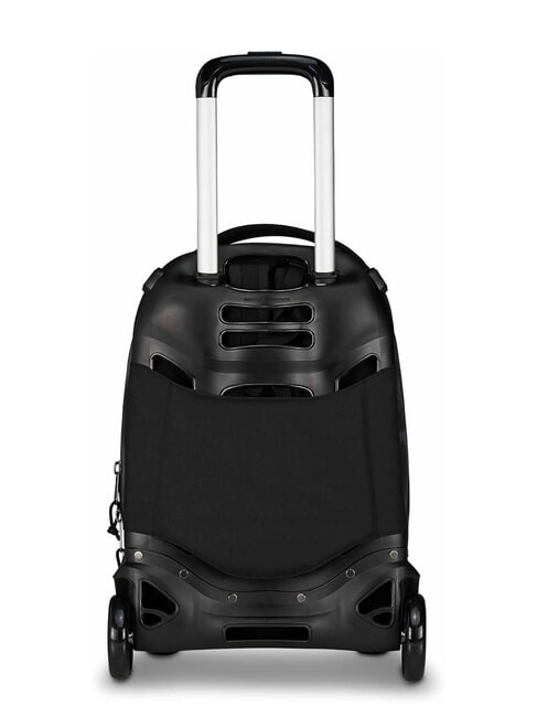 PLUG FANTASY Rucsac troler detasabil, suport laptop negru periat - Rucsacuri cu role