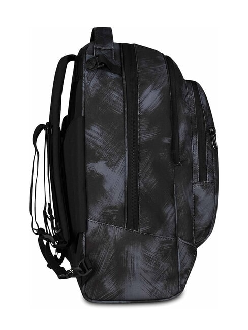 PLUG FANTASY Rucsac troler detasabil, suport laptop negru periat - Rucsacuri cu role