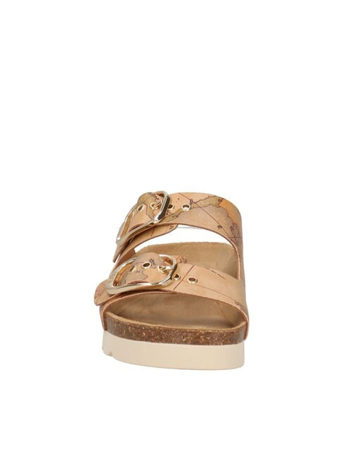 GEO CLASSIC Papuc cu 2 catarame NATURAL - Pantofi femei