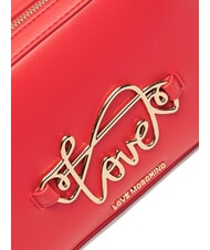 LOVE MOSCHINO CURSIVE LOGO Mini Geanta de umar RED - Genți femei - 3