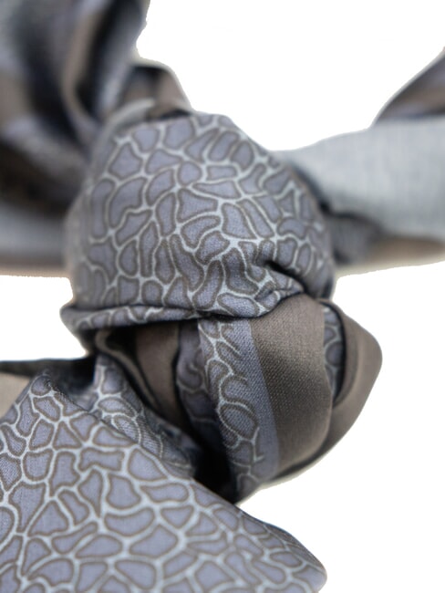 STAMPA ALL OVER Eșarfă pătrată de mătase benzină - Eșarfe