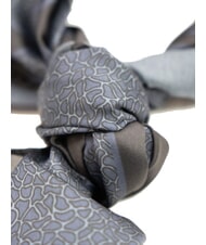 YNOT STAMPA ALL OVER Eșarfă pătrată de mătase benzină - Eșarfe - 3