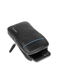 PIQUADRO CAMPIONARIO - BLUE SQUARE Husa din piele pentru telefonul mobil negru - Husă pentru tabletă și organizator - 4