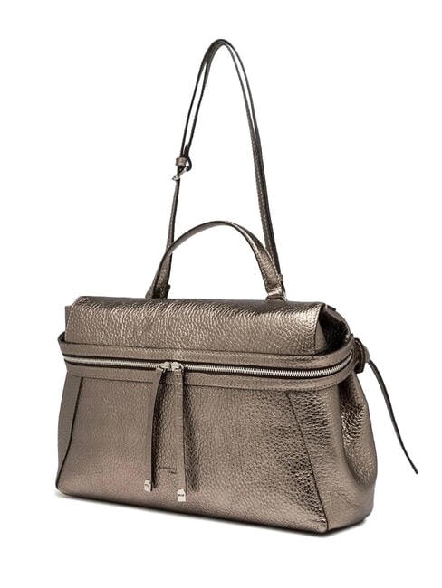 GILDA Geanta de umar din piele ciocanita coton - Genți femei