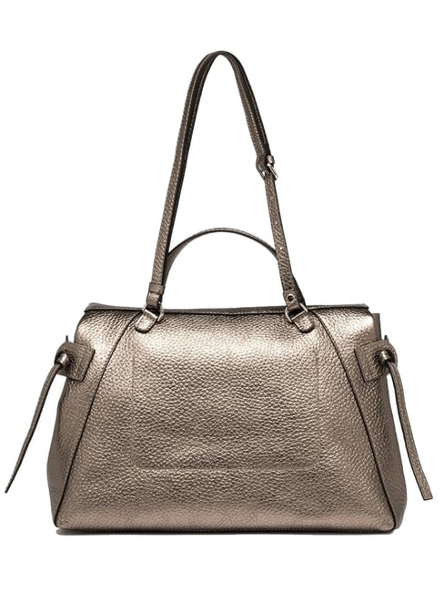 GILDA Geanta de umar din piele ciocanita coton - Genți femei