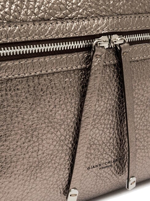 GILDA Geanta de umar din piele ciocanita coton - Genți femei