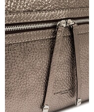 GIANNI CHIARINI GILDA Geanta de umar din piele ciocanita coton - Genți femei - 4