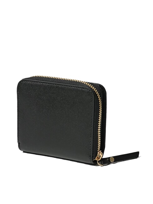WALLETS VACCHETTA CALF Portofel mic din piele netedă negru - Portofele femei