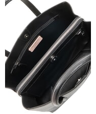 COCCINELLE SWAP Geantă tote din piele ciocanată negru - Genți femei - 6