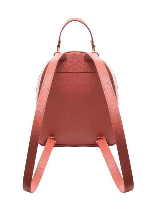 ALPHA Rucsac din piele ciocanita cu buzunar oală - Genți femei