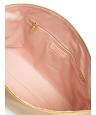 COCCINELLE ALPHA Geanta de cumparaturi din piele ciocanita bej proaspăt - Genți femei - 6