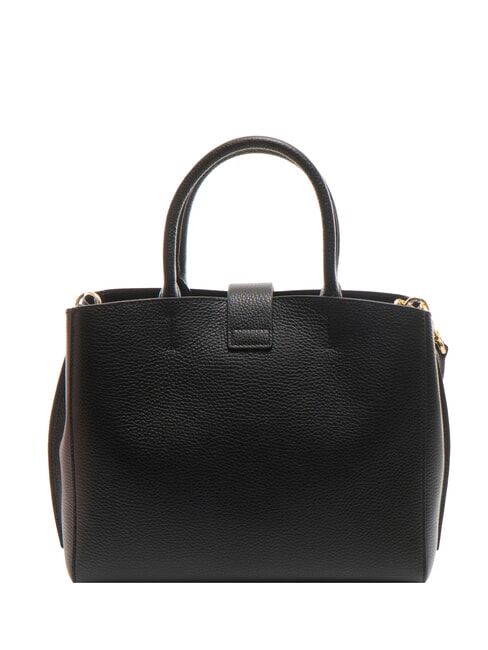 ALBA Geantă tote din piele ciocanată negru - Genți femei