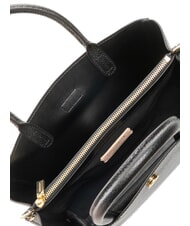 COCCINELLE ALBA Geantă tote din piele ciocanată negru - Genți femei - 7