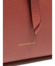 COCCINELLE ALBA Geantă tote din piele ciocanată oală - Genți femei - 5