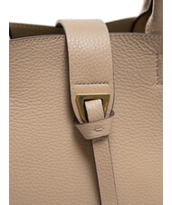 COCCINELLE ALBA Geantă tote din piele ciocanată roz pudră - Genți femei - 3