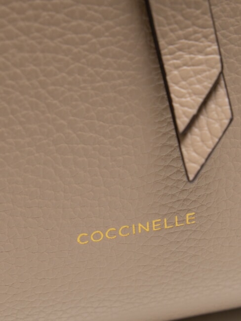 ALBA Geantă tote din piele ciocanată roz pudră - Genți femei