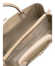 COCCINELLE ALBA Geantă tote din piele ciocanată roz pudră - Genți femei - 6