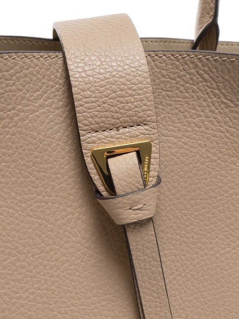 ALBA Geanta de umar din piele ciocanita roz pudră - Genți femei