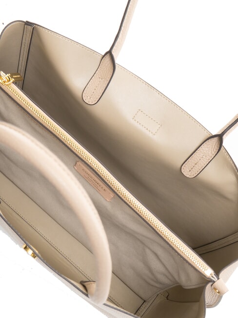 ALBA Geanta de umar din piele ciocanita roz pudră - Genți femei