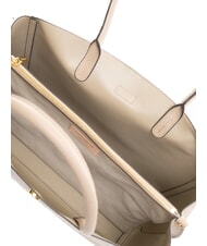 COCCINELLE ALBA Geanta de umar din piele ciocanita roz pudră - Genți femei - 7