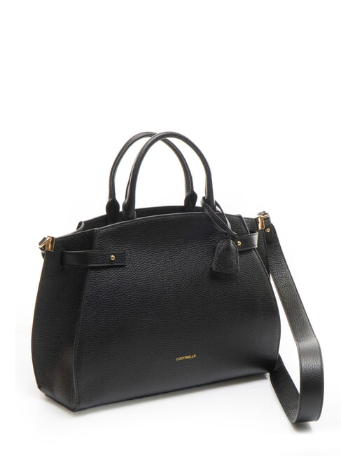 KLICHE Geanta din piele cu bareta de umar negru - Genți femei