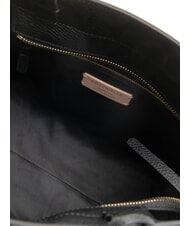 COCCINELLE KLICHE Geanta de mana din piele ciocanita negru - Genți femei - 6