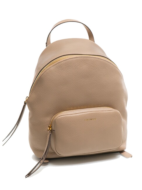 JEN Rucsac din piele ciocanita roz pudră - Genți femei