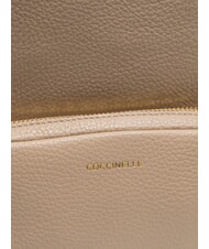 COCCINELLE JEN Rucsac din piele ciocanita roz pudră - Genți femei - 5