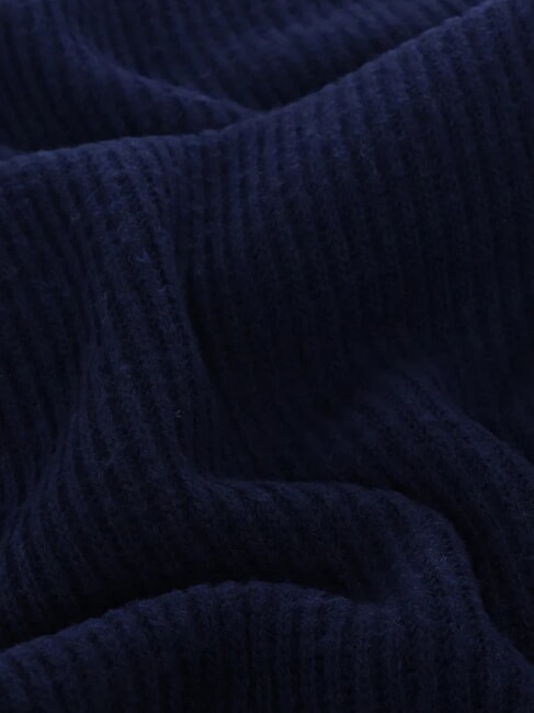 LOGO Eșarfă cu nervuri albastru - Eșarfe