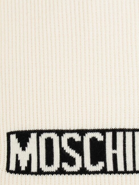 LOGO Eșarfă cu nervuri cremă - Eșarfe