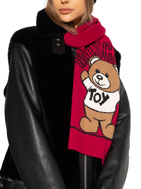 TEDDY Eșarfă din amestec de lână roșu - Eșarfe