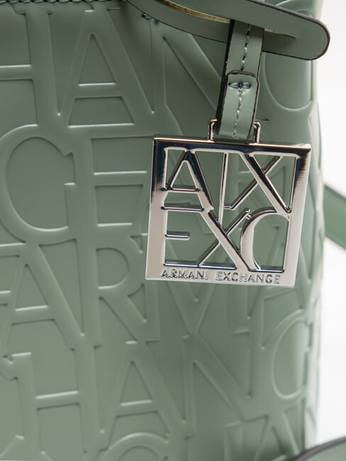 LOGO EMBOSSED Geantă cu curea de umăr salvie - Genți femei