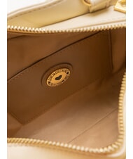 LOVE MOSCHINO MADE WITH LOVE Geantă de mână mini, cu curea de umăr fildeş - Genți femei - 5