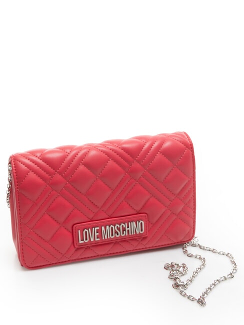 QUILTED Mini Geanta cu curea de umar fucsie - Genți femei