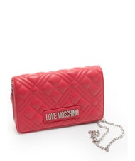 LOVE MOSCHINO QUILTED Mini Geanta cu curea de umar fucsie - Genți femei - 2