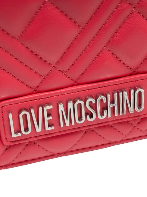 QUILTED Mini Geanta cu curea de umar fucsie - Genți femei