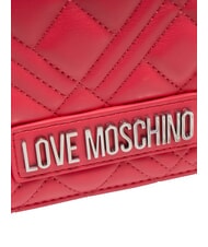 LOVE MOSCHINO QUILTED Mini Geanta cu curea de umar fucsie - Genți femei - 3