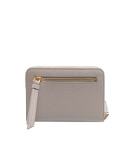 COCCINELLE VOILE Portofel mediu din piele cu fermoar gri deschis - Portofele femei - 3