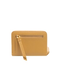 COCCINELLE VOILE Portofel mediu din piele cu fermoar bej proaspăt - Portofele femei - 3