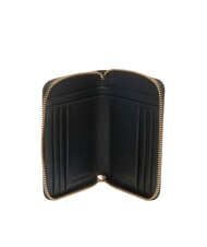 COCCINELLE VOILE Portofel mediu din piele cu fermoar negru - Portofele femei - 2