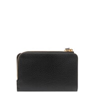 COCCINELLE VOILE Portofel mediu din piele ciocanita negru - Portofele femei - 3