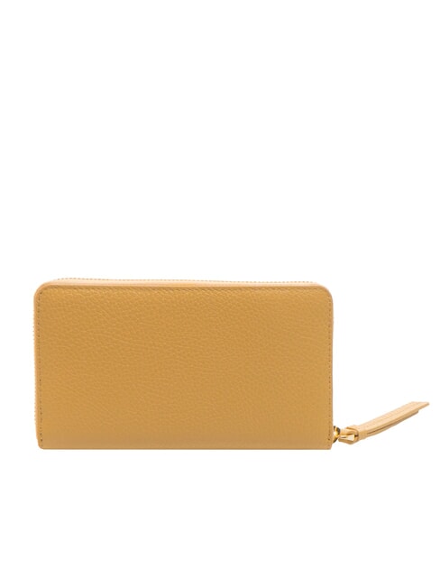 VOILE Fermoar mare din piele în jurul portofelului bej proaspăt - Portofele femei