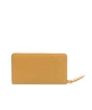 COCCINELLE VOILE Fermoar mare din piele în jurul portofelului bej proaspăt - Portofele femei - 3