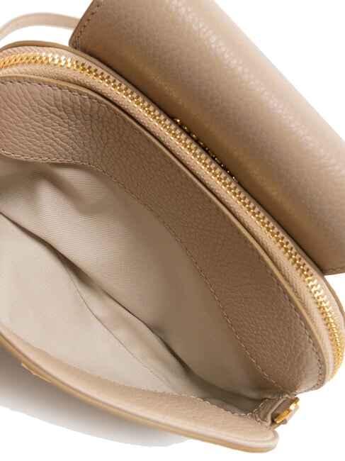 FAINT Mini geanta din piele ciocanita roz pudră - Genți femei