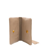 COCCINELLE SOFTY Suport card din piele ciocanita roz pudră - Portofele femei - 2