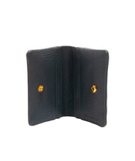 COCCINELLE SOFTY Suport card din piele ciocanita albastru miezul nopții - Portofele femei - 2