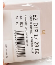 COCCINELLE SOFTY Suport card din piele ciocanita albastru miezul nopții - Portofele femei - 3